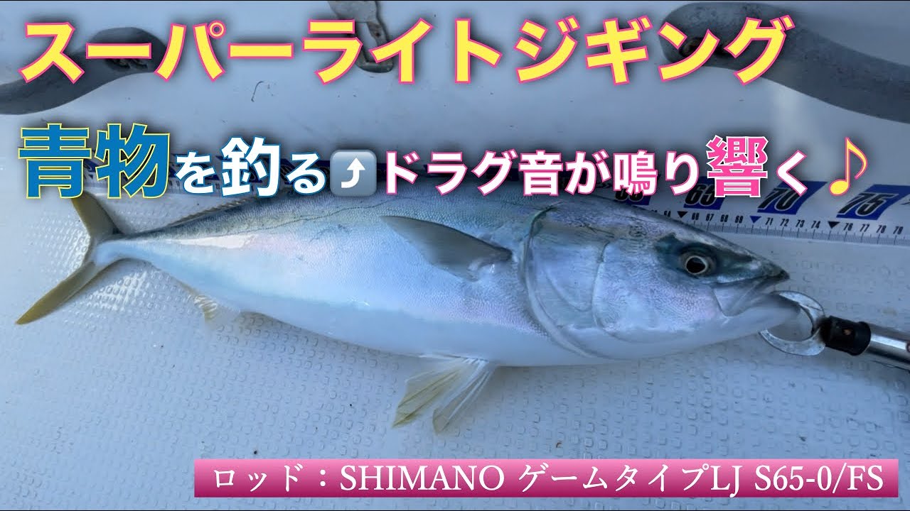 SLJで青物を釣る【ゲームタイプLJ S65-0/FS】 - YouTube