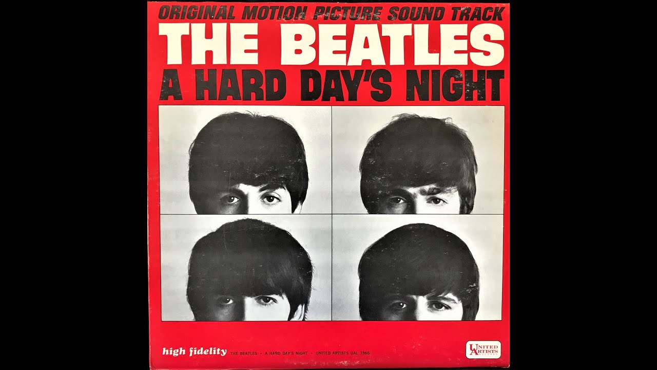 The Beatles. A Hard Day's Night LP. 1964 US mono pressing, United