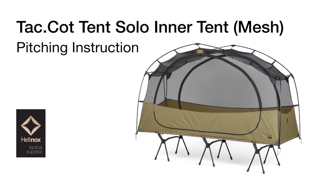 INSTRUCTION] Tactical Cot Tent Solo Inner Tent (Mesh) - YouTube