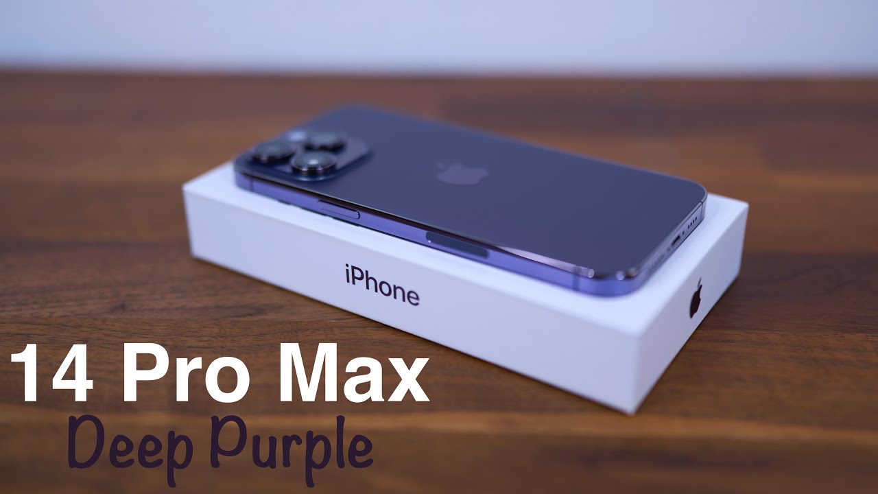 iPhone 14 Pro Max Deep Purple Unboxing - YouTube