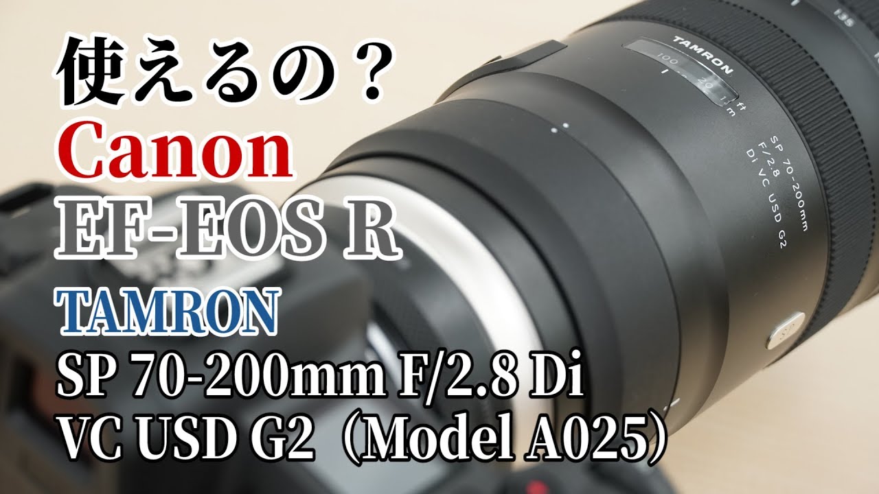 使えるの？】キヤノン マウントアダプター EF-EOS Rでタムロン SP 70