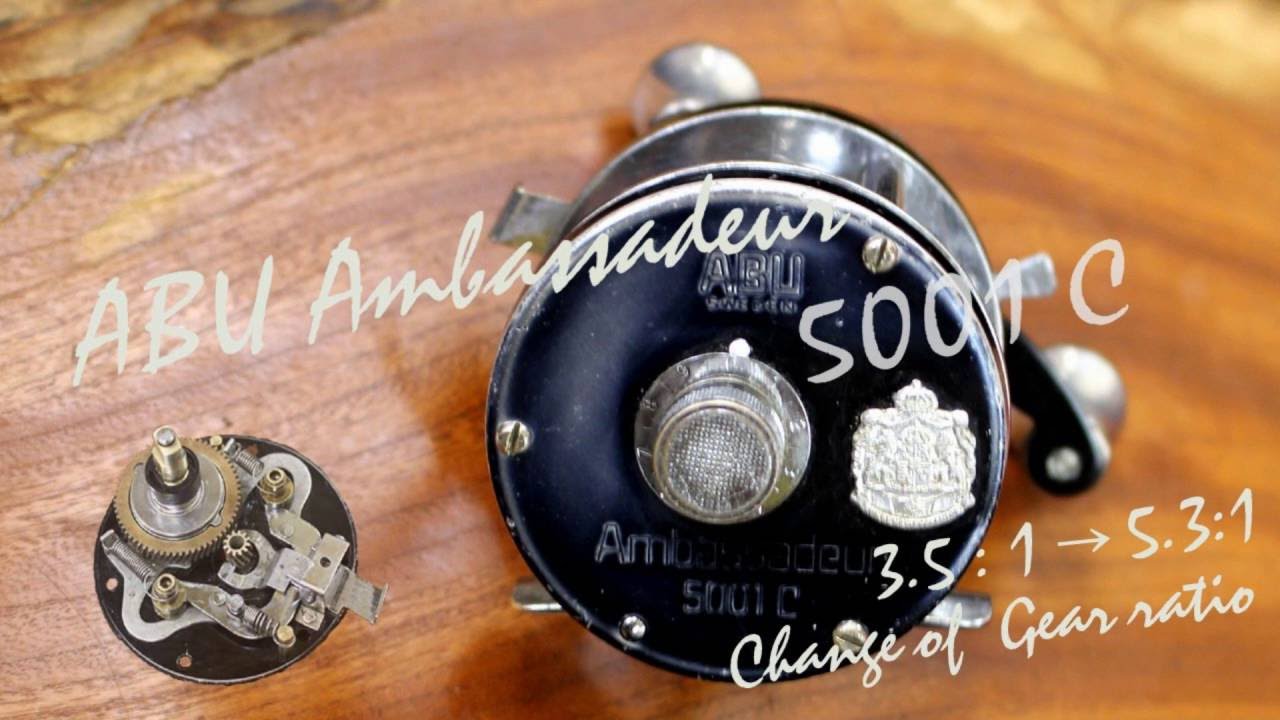 オールド ABU5001C ギア比3.5：1から5.3：1 に変更 ハイスピード 改造