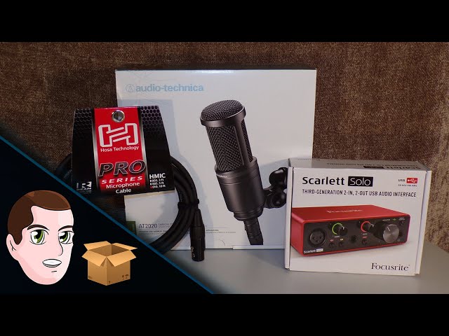 Audio-Technica AT2020 + Focusrite Scarlett Solo (3rd Gen) Unboxing