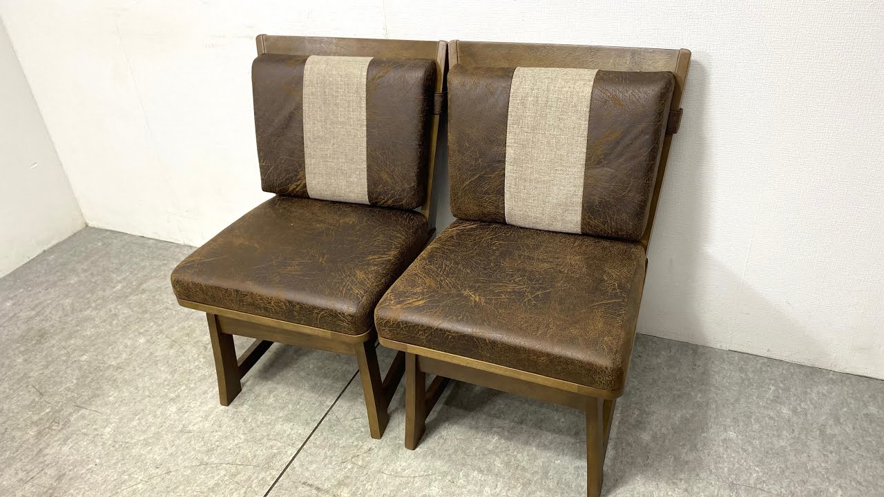 ☆ 大川家具 上久商店 ノゾミ 回転式 ダイニングチェア 2脚セット 天然