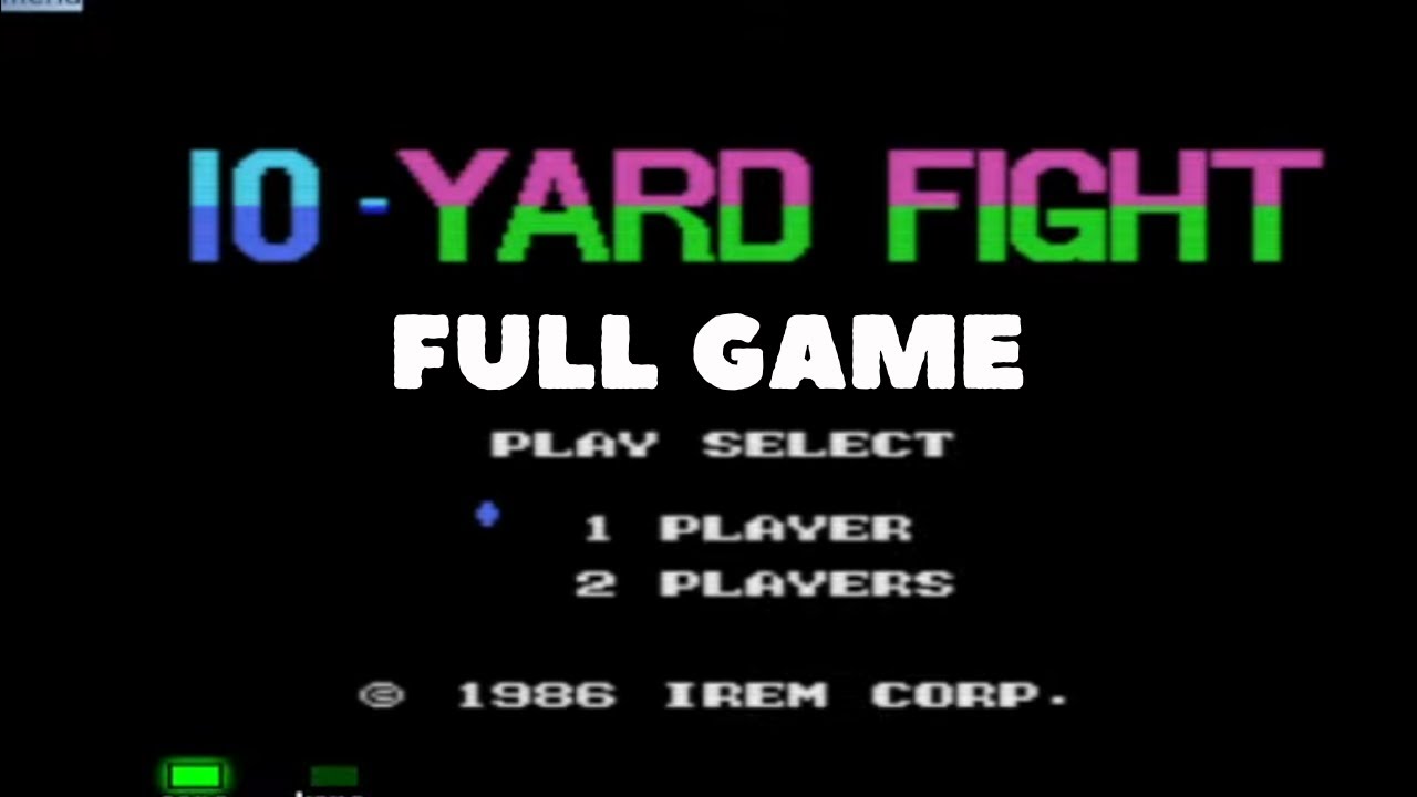 10 yard fight MSX FULL GAME Walkthrough - YouTube