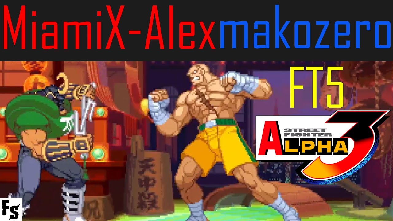 Street Fighter Alpha 3 - MiamiX-Alex [Sodom] vs makozero [Sagat
