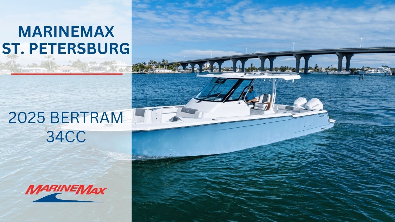Made in Tampa, FL | 2025 Bertram 34CC | Available Now at MarineMax