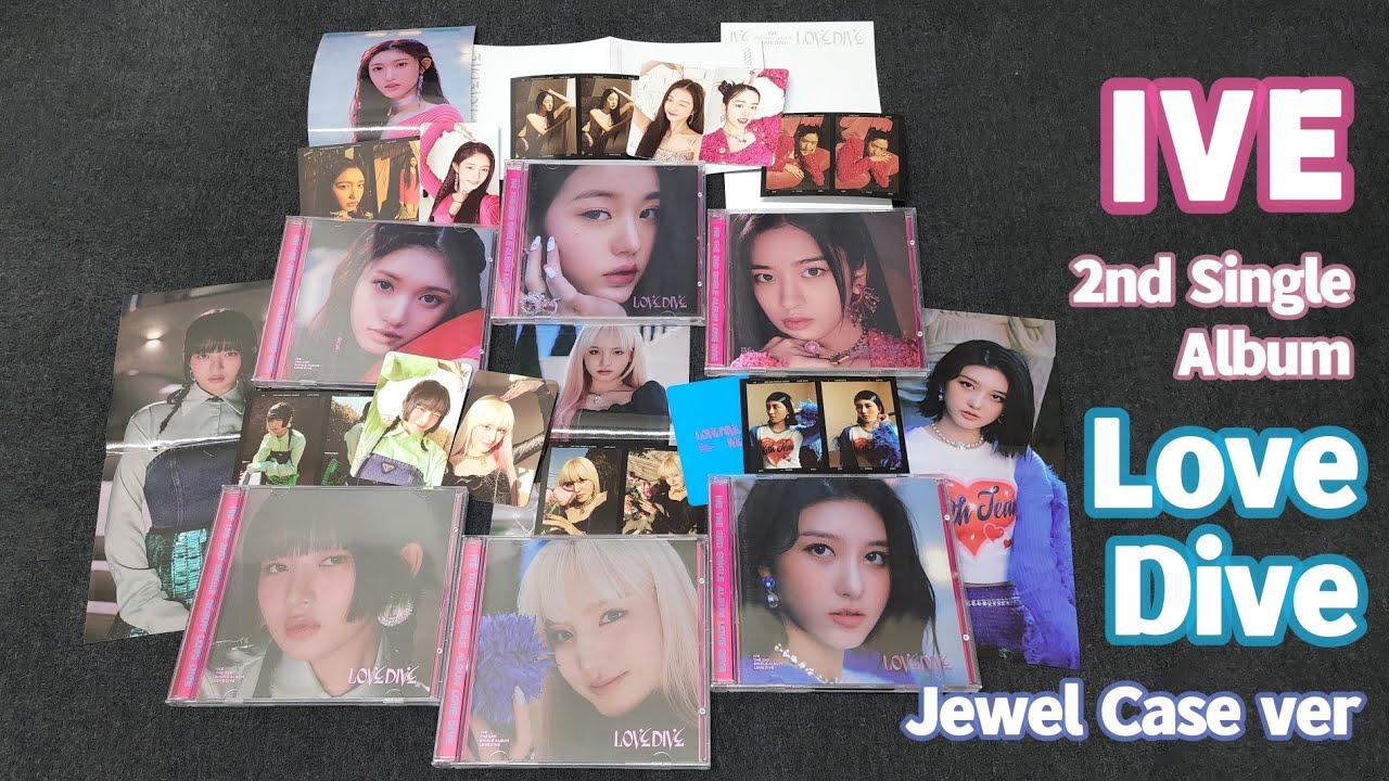 Unboxing] IVE - 2nd Single Album Love Dive (Jewel Case All Member