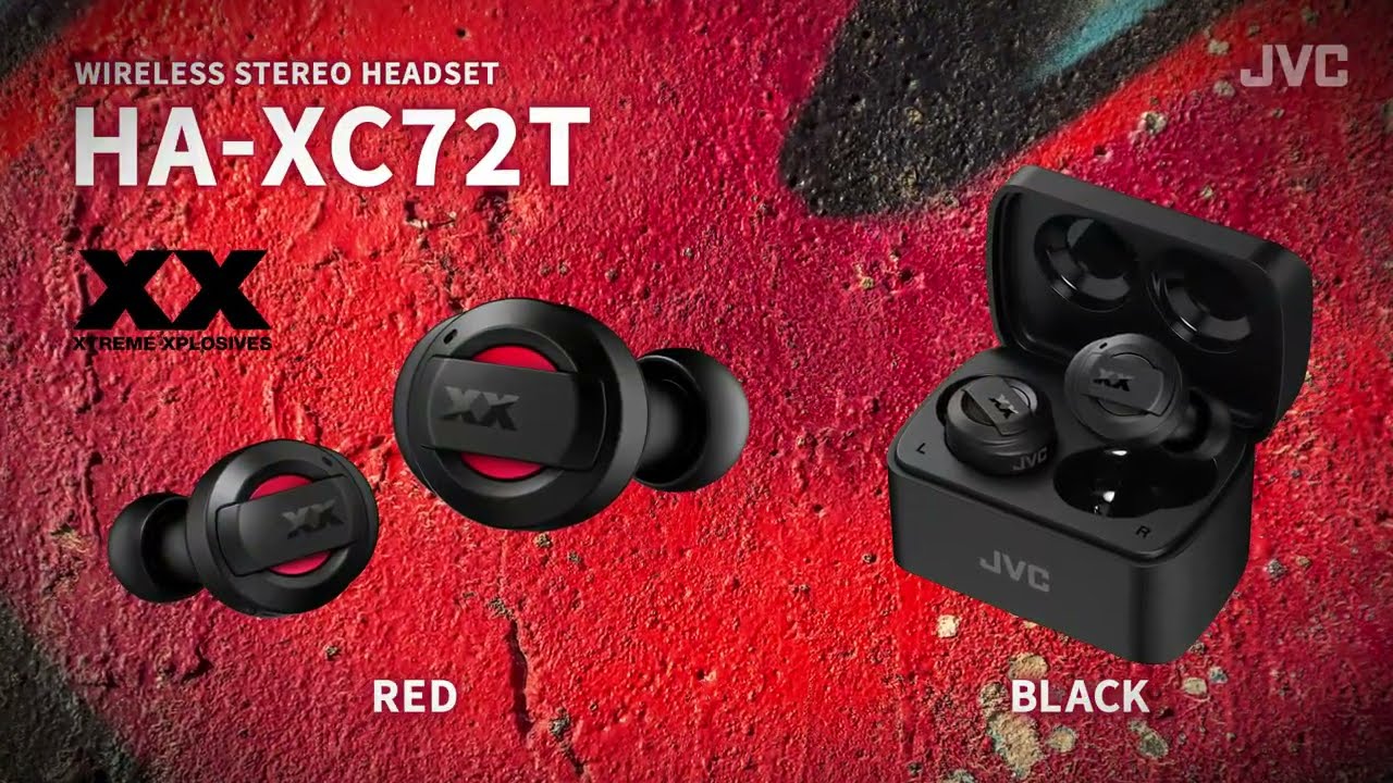 HA-XC72T」｜重低音×タフ 完全ワイヤレスイヤホン【JVC公式】 - YouTube