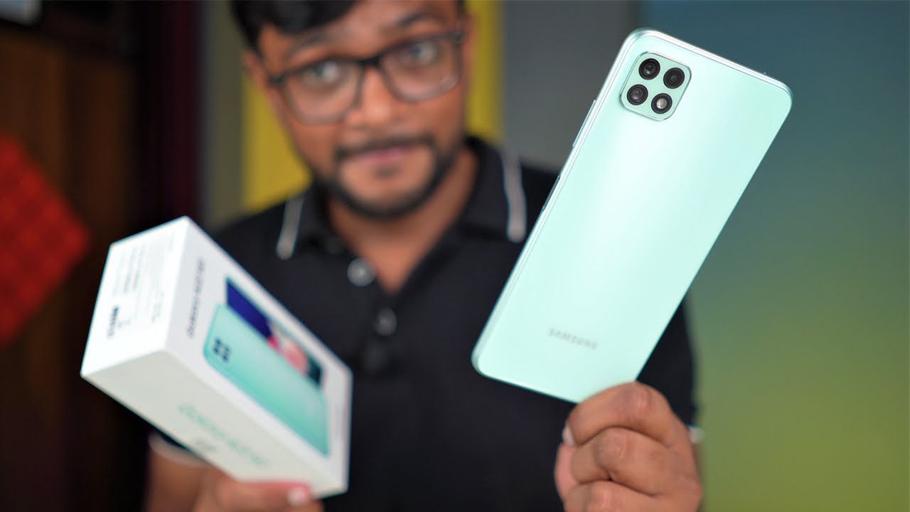 Samsung Galaxy A22 5G - Unboxing & Overview ! - YouTube