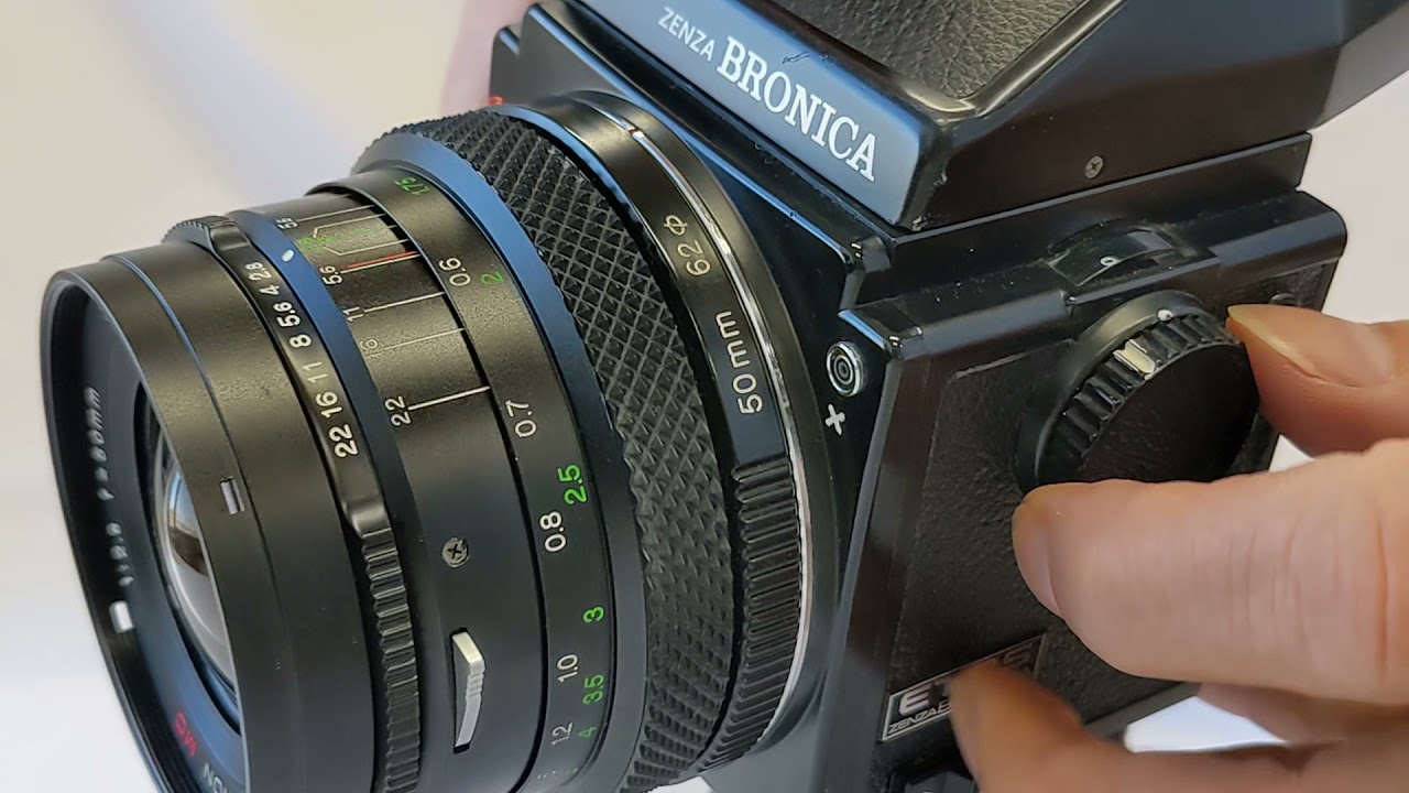 Zenza Bronica ETRS Prism Finder E 120 Back Speed Grip + Zenzanon