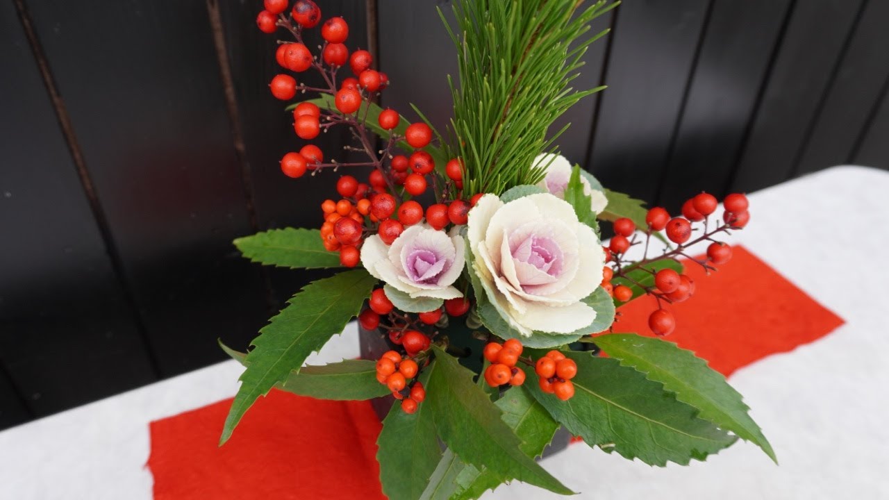 ミニサイズのお正月飾りを作ってみた - YouTube