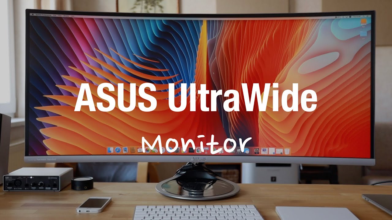 ASUS Designo Ultrawide Curved Monitor MX38VC - YouTube