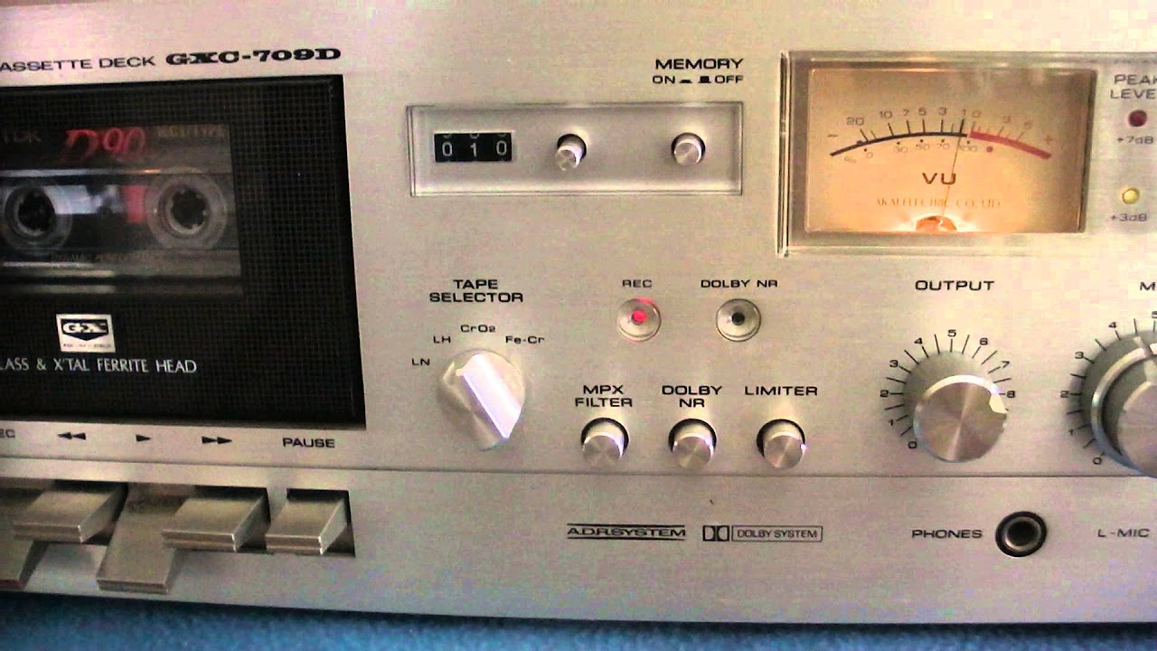 Akai GXC-709D Stereo Cassette Deck ______ ( sn-21018 02681) - YouTube