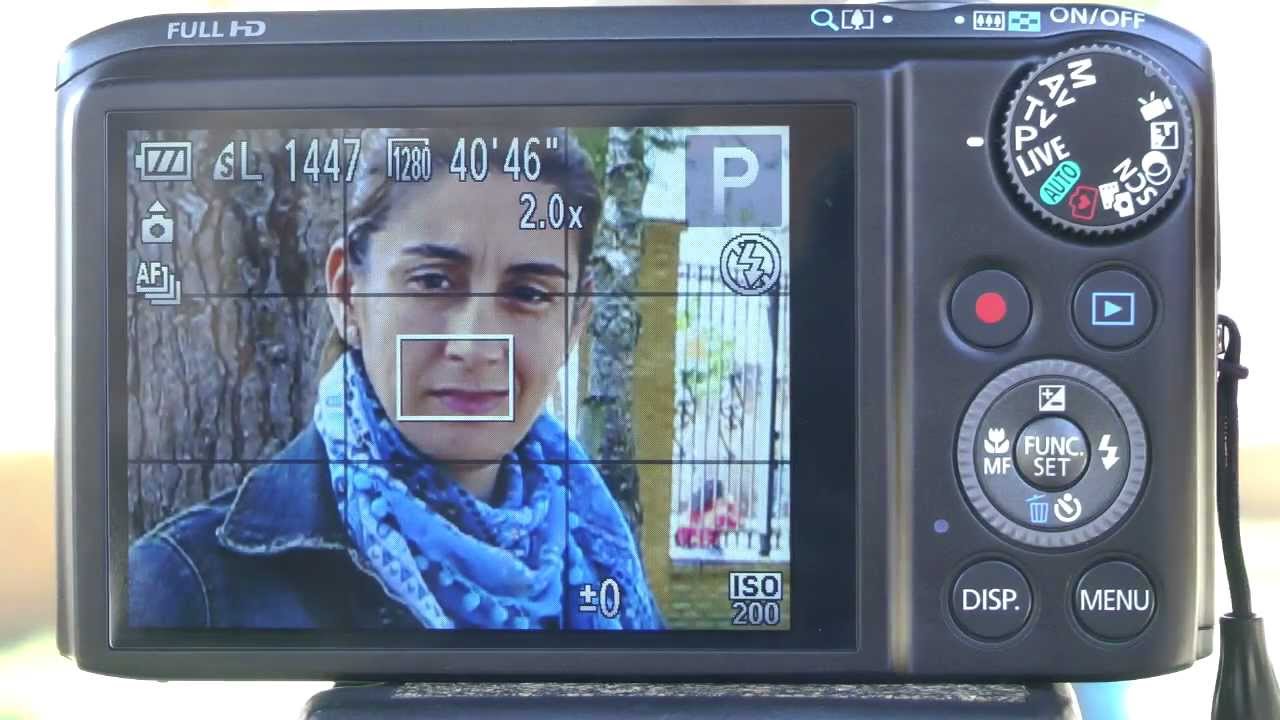 Review of Canon Powershot SX260 HS Face ID System - YouTube