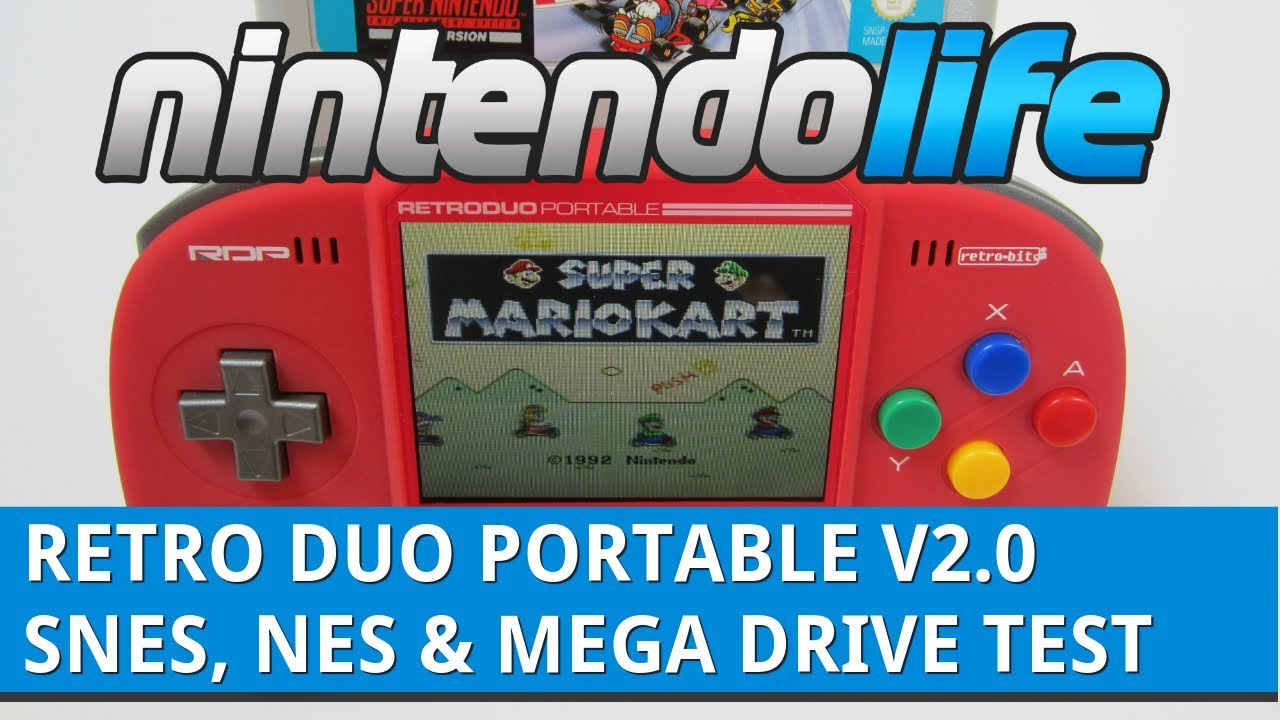 Retro Duo Portable V2.0 - SNES, NES And Mega Drive Games Test