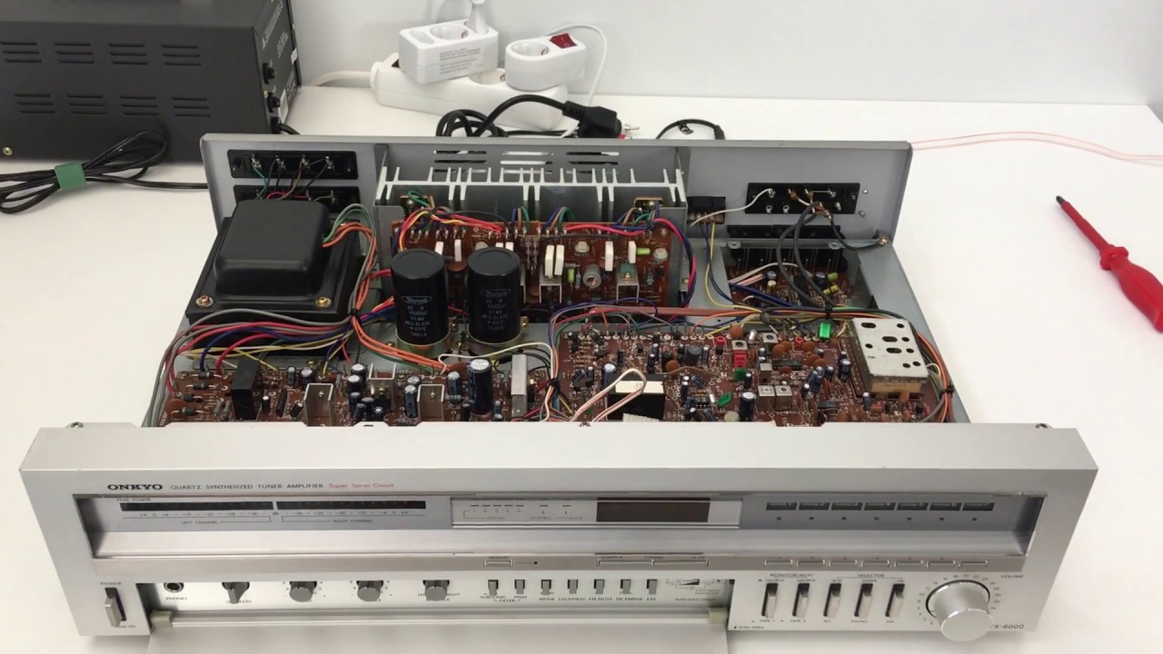 Look inside: The ONKYO TX-6000 Receiver (1981) - YouTube