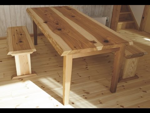 リビングテーブルをDIY！天板と脚を無垢材で簡単に作ってみた！ DIY