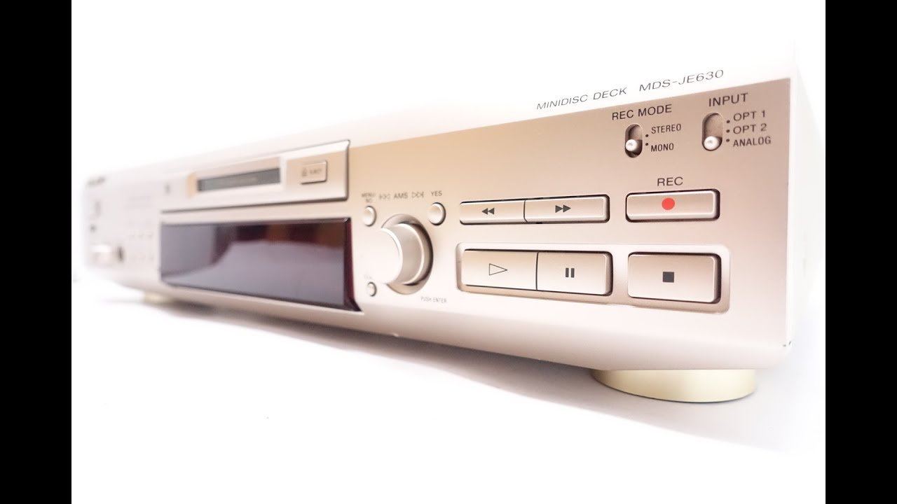 MiniDisc Deck SONY MDS-JE630 - YouTube