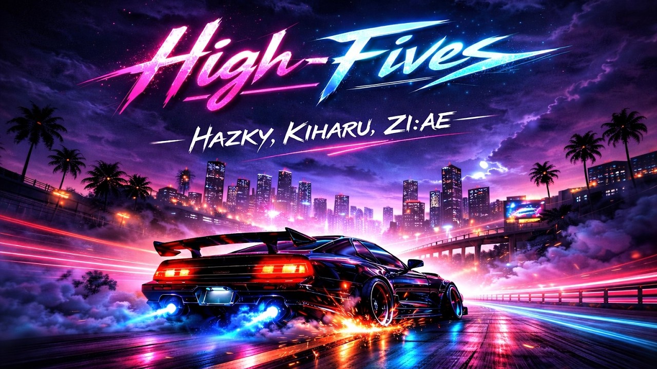 Hazky, KIHARU, ZI:AE - High-Fives (Official Lyric Video) - YouTube