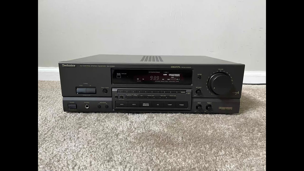 Technics SA-GX350 Home Theater Surround Receiver - YouTube
