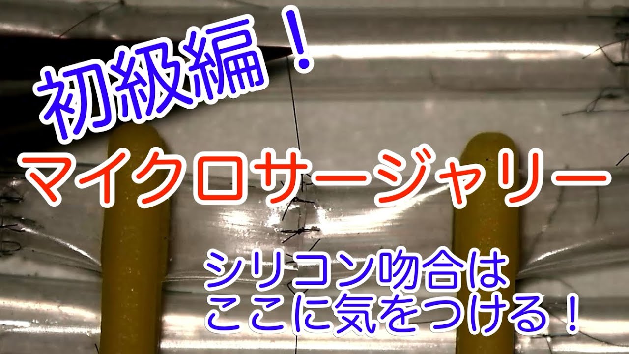 マイクロサージャリー】シリコン練習のポイント Vol.20 - YouTube