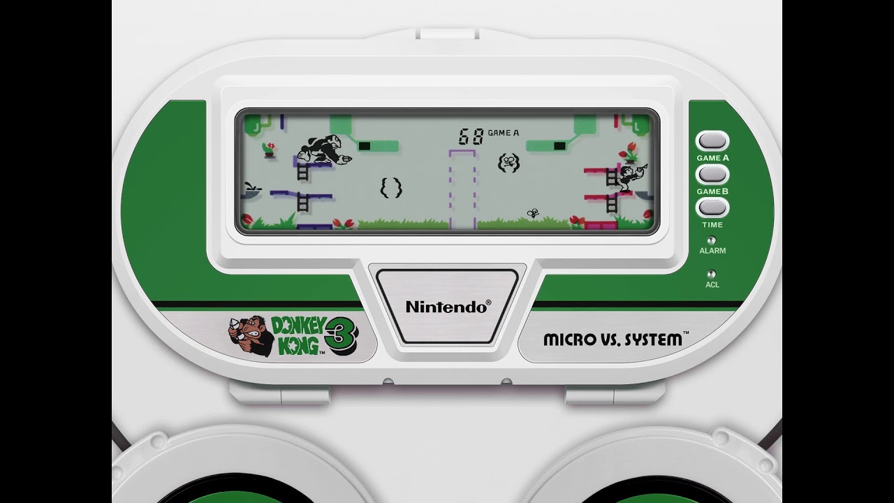 Game & Watch - Donkey Kong 3 (Micro Vs. System) (c)1984 Nintendo