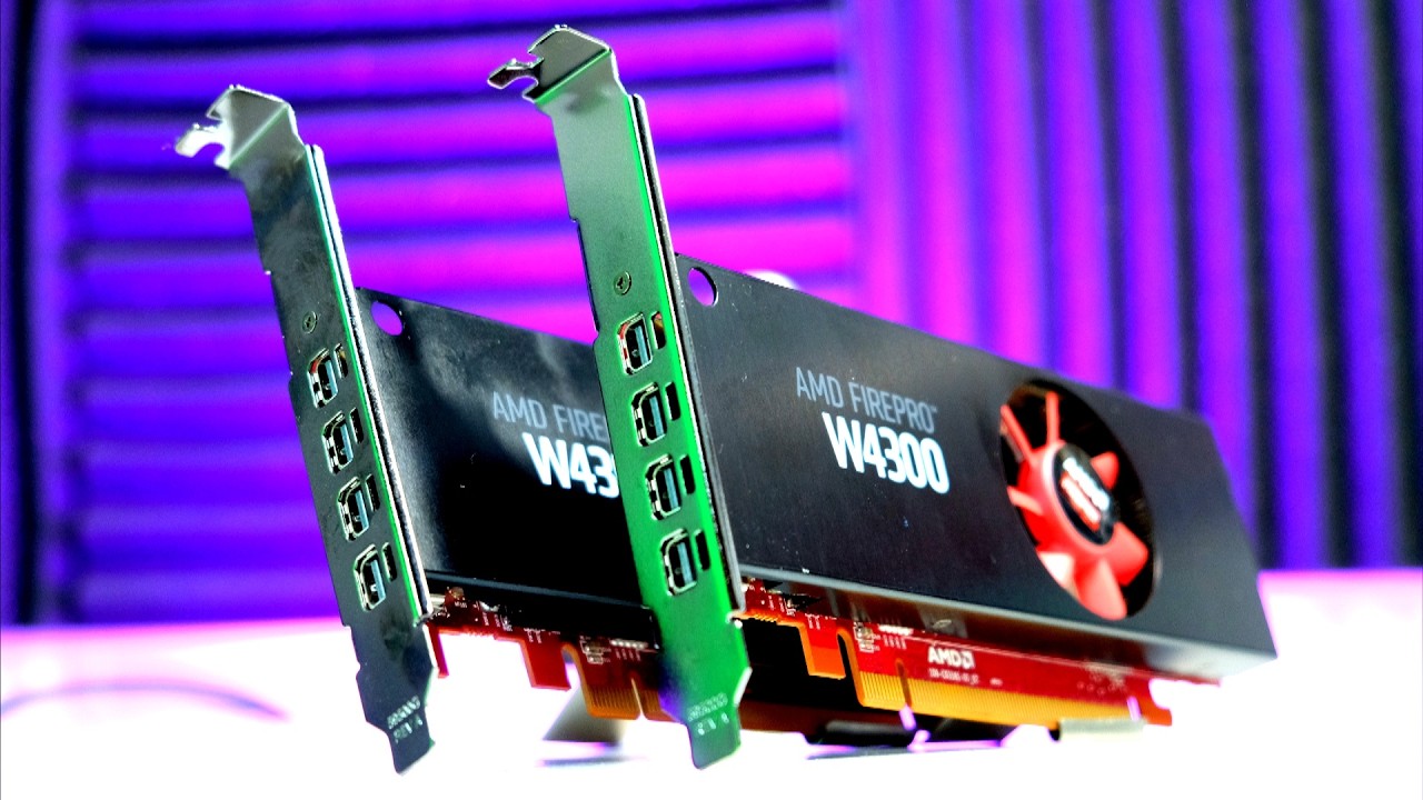 AMD FirePro W4300 Crossfire Benchmark - YouTube
