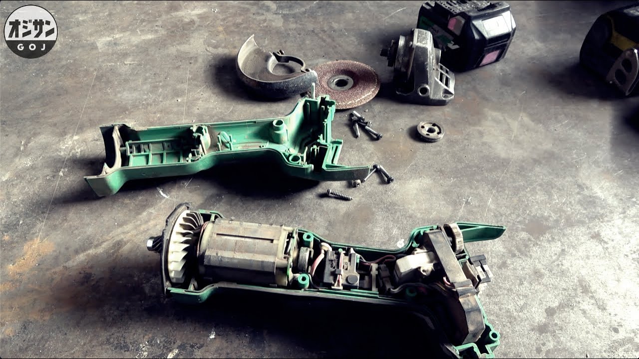 捨てないで！修理すれば使えます HIKOKI G3610DA グラインダー異音修理