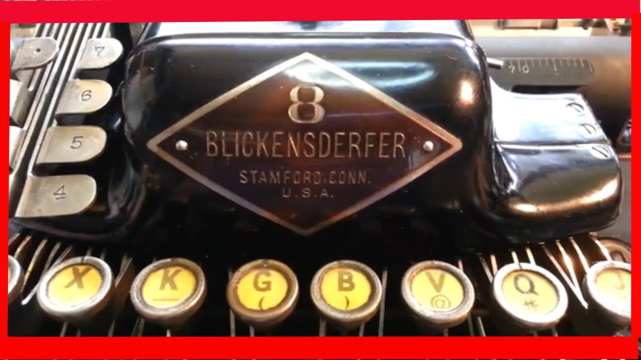 Blickensderfer 8 Typewriter Repaired and Typing Again