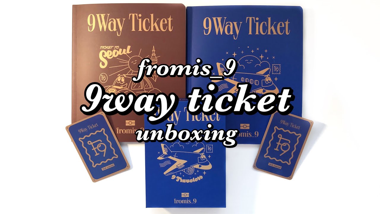 unboxing fromis_9 9way ticket! ☆ ticket to seoul, 9 travelers