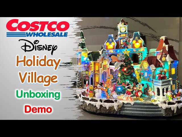 Costco Disney Animated Holiday Village | Unboxing | Demo - YouTube