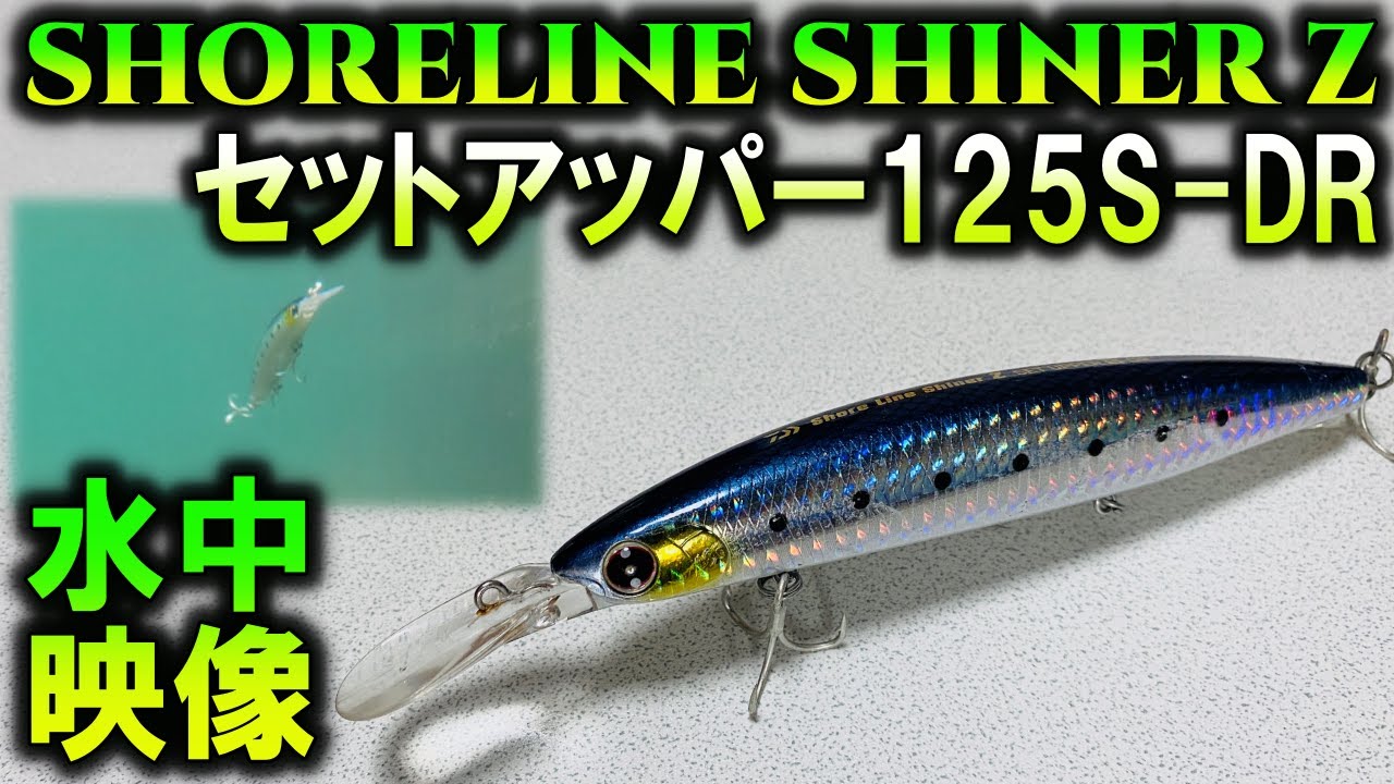 ショアラインシャイナーZ【セットアッパー125S-DR】シーバスルアー水中