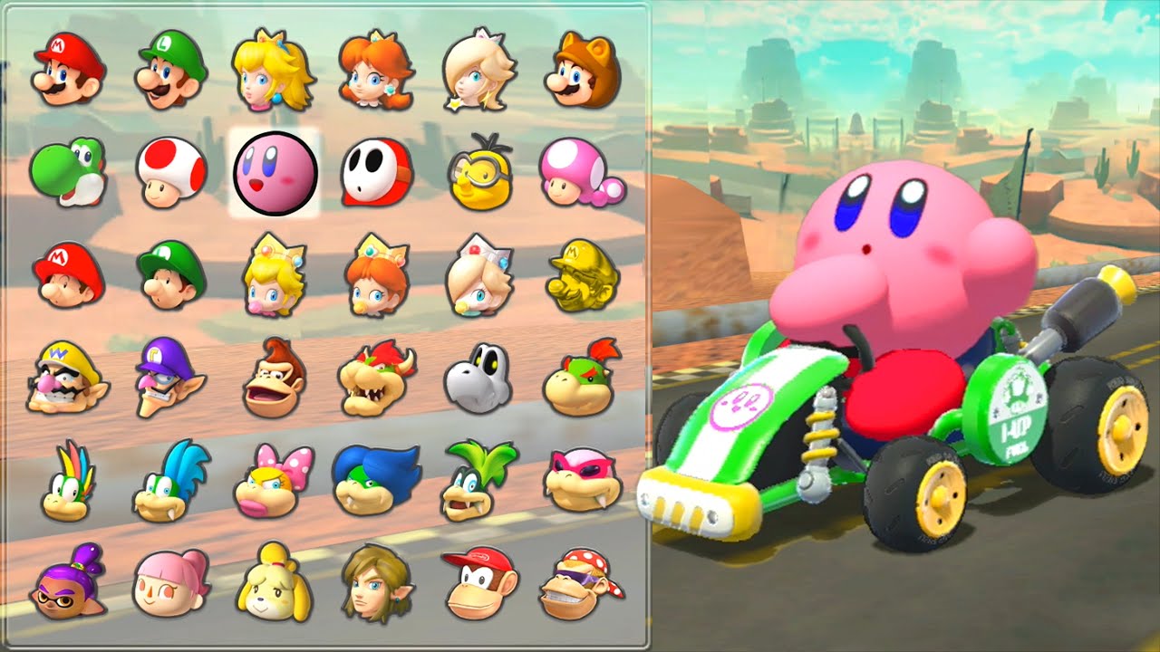 マリオカート8デラックス】カービィに参戦？！ピンクの悪魔がコースを