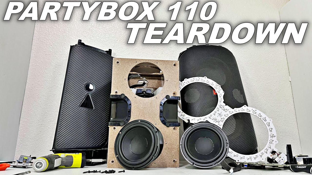 JBL PARTYBOX 110 COMPLETE TEARDOWN !!! - YouTube