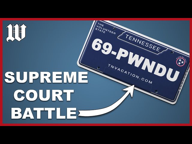 Tennessee Woman Challenges '69PWNDU' License Plate Ban at Supreme
