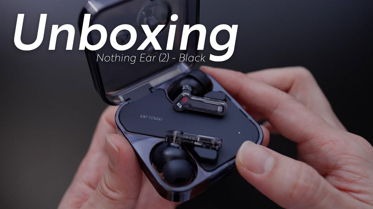 Nothing Ear (2)のブラックカラーを気ままに開封する動画 + あとPhone