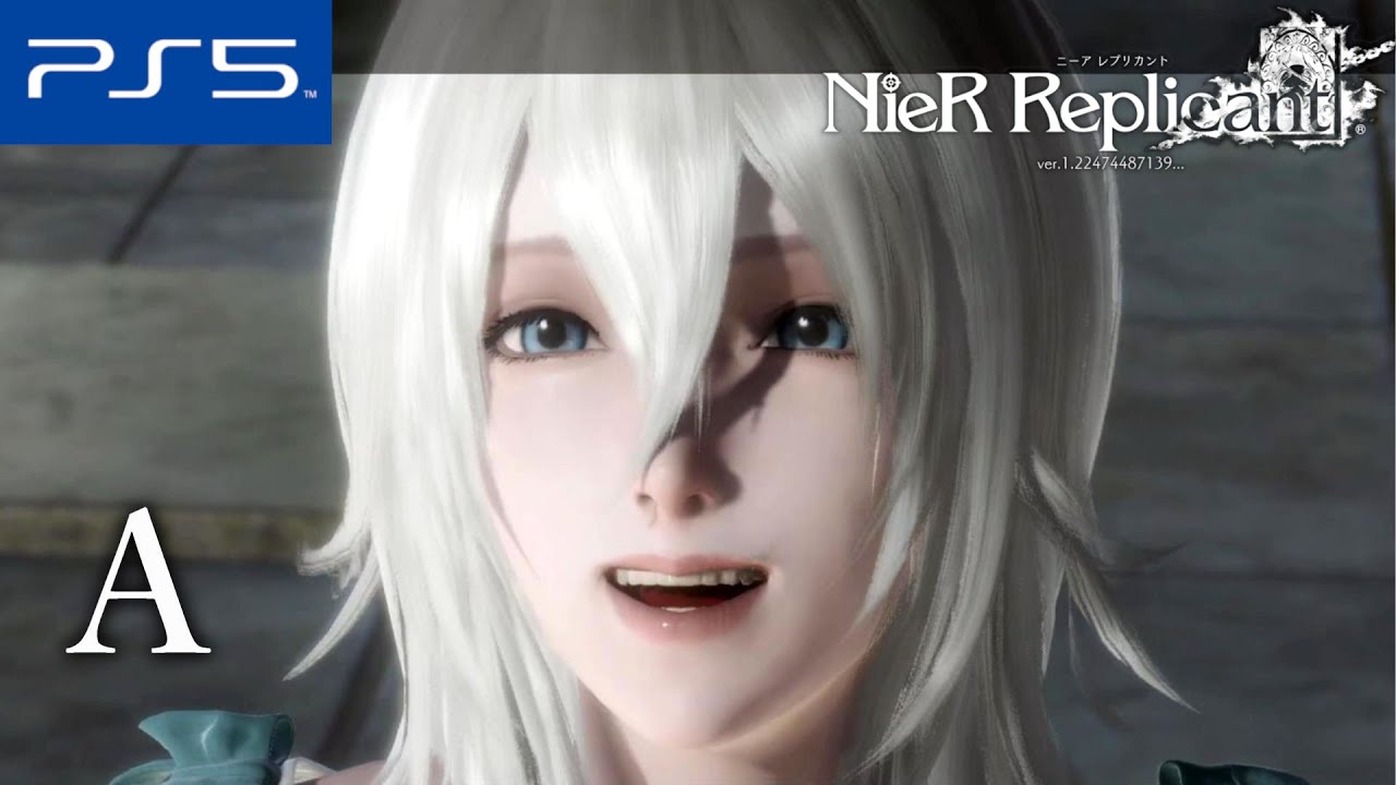 NieR Replicant ver.1.22 Final Boss Fight A Ending Gameplay
