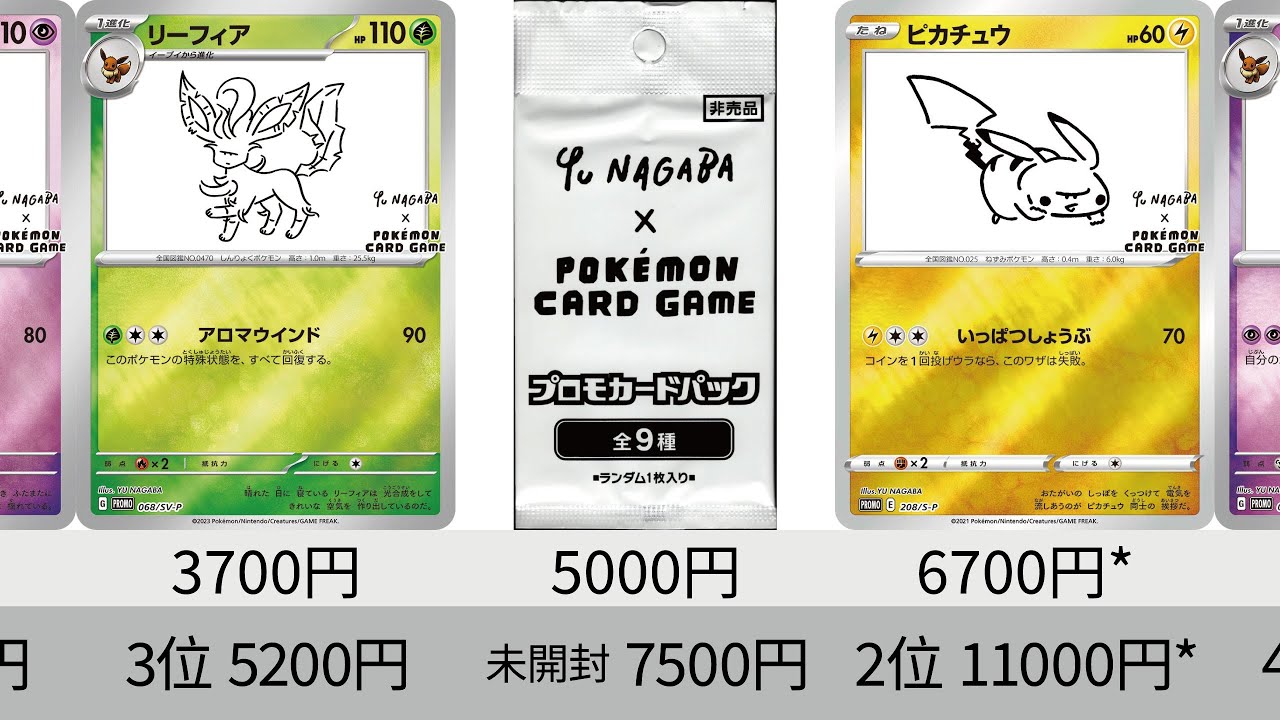 Pokémon Cards] Promo Bubble!? Latest YU NAGABA Collaboration Price