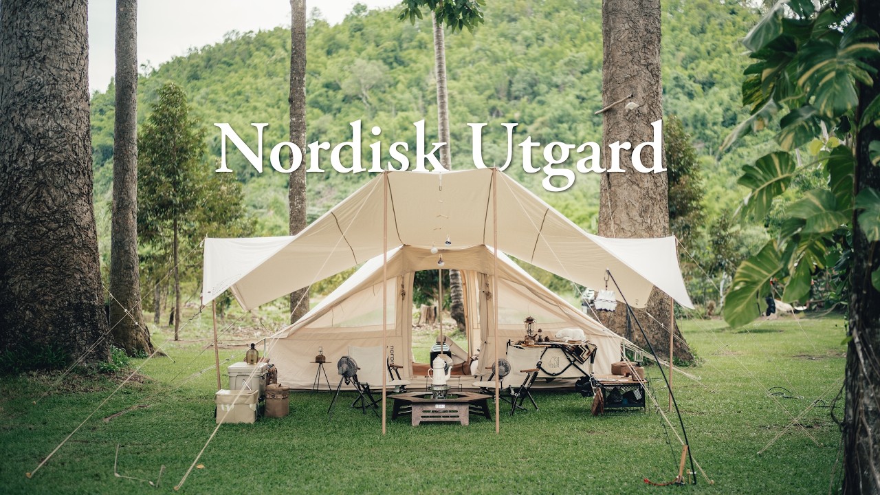 CAMPING | Rain Camp with Nordisk tent | River X Camp | Nordisk