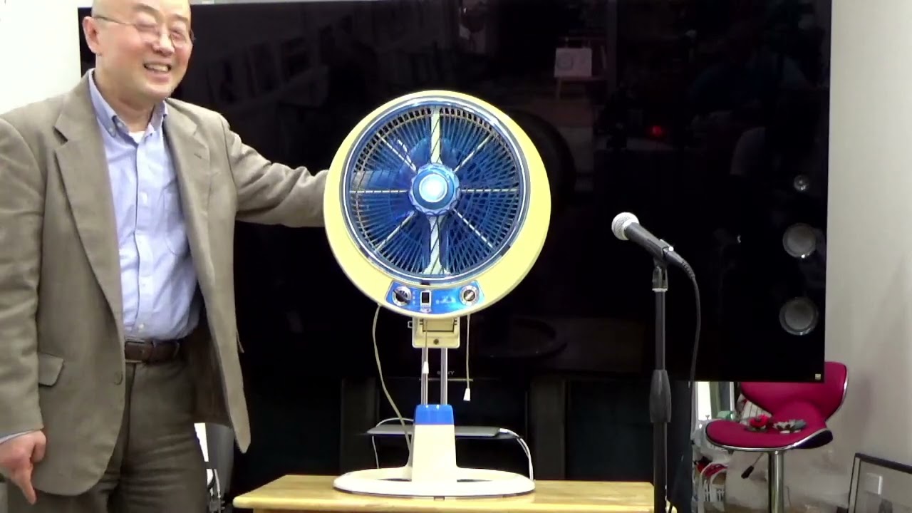 昭和レトロ家電 16.「実演イベント・扇風機 さわ風」 日立 - YouTube