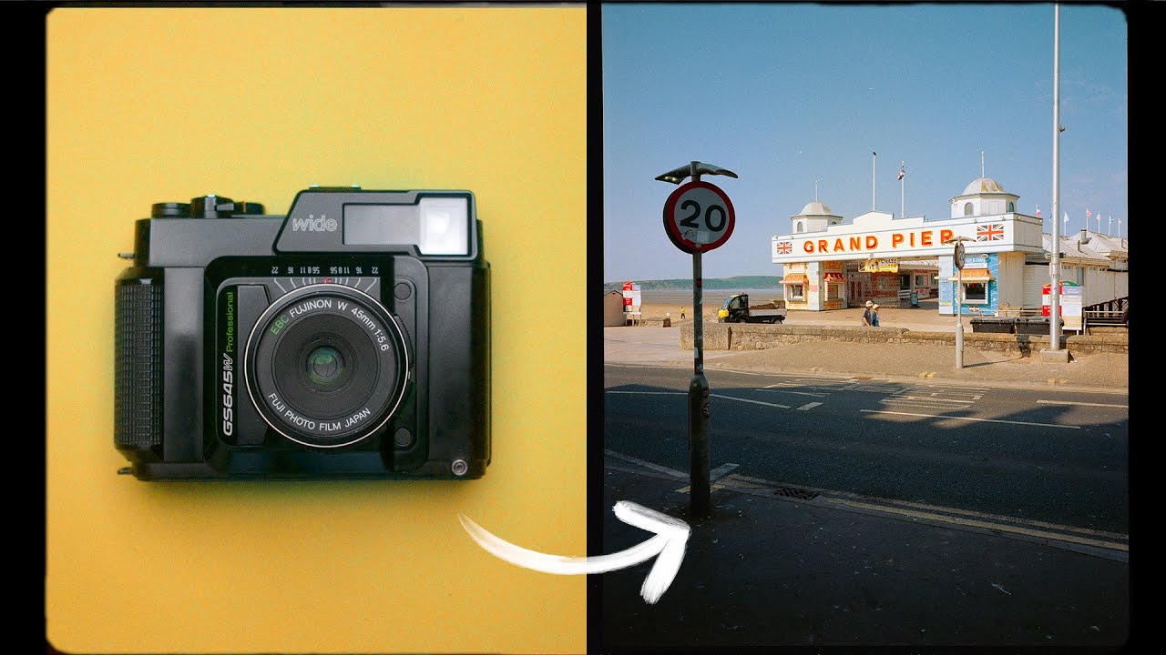 Photographing the British Seaside with the Fuji GS645W - YouTube