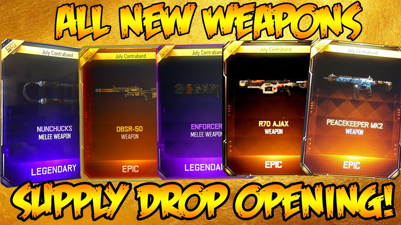 BLACK OPS 3 *ULTIMATE* SUPPLY DROP OPENING! NEW WEAPONS, SNIPER