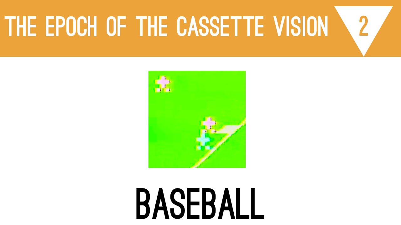 The Epoch of the Cassette Vision 2 - Baseball - YouTube