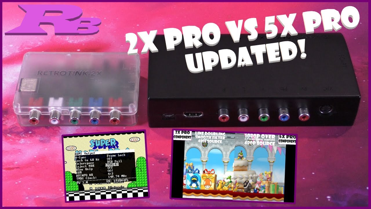 RetroTINK Side by Side : 2X Pro vs 5X Pro - Updated For 2023 (5X