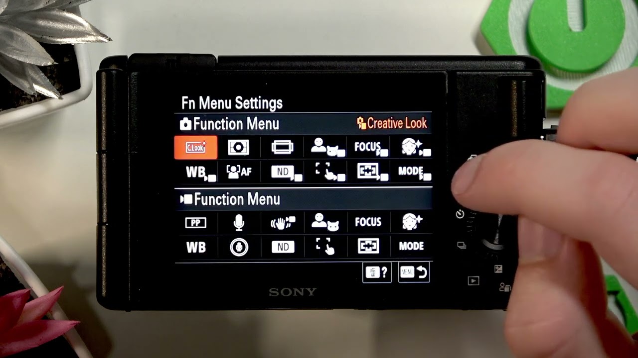 SONY ZV-1 II – How to Change Function Menu Settings - YouTube