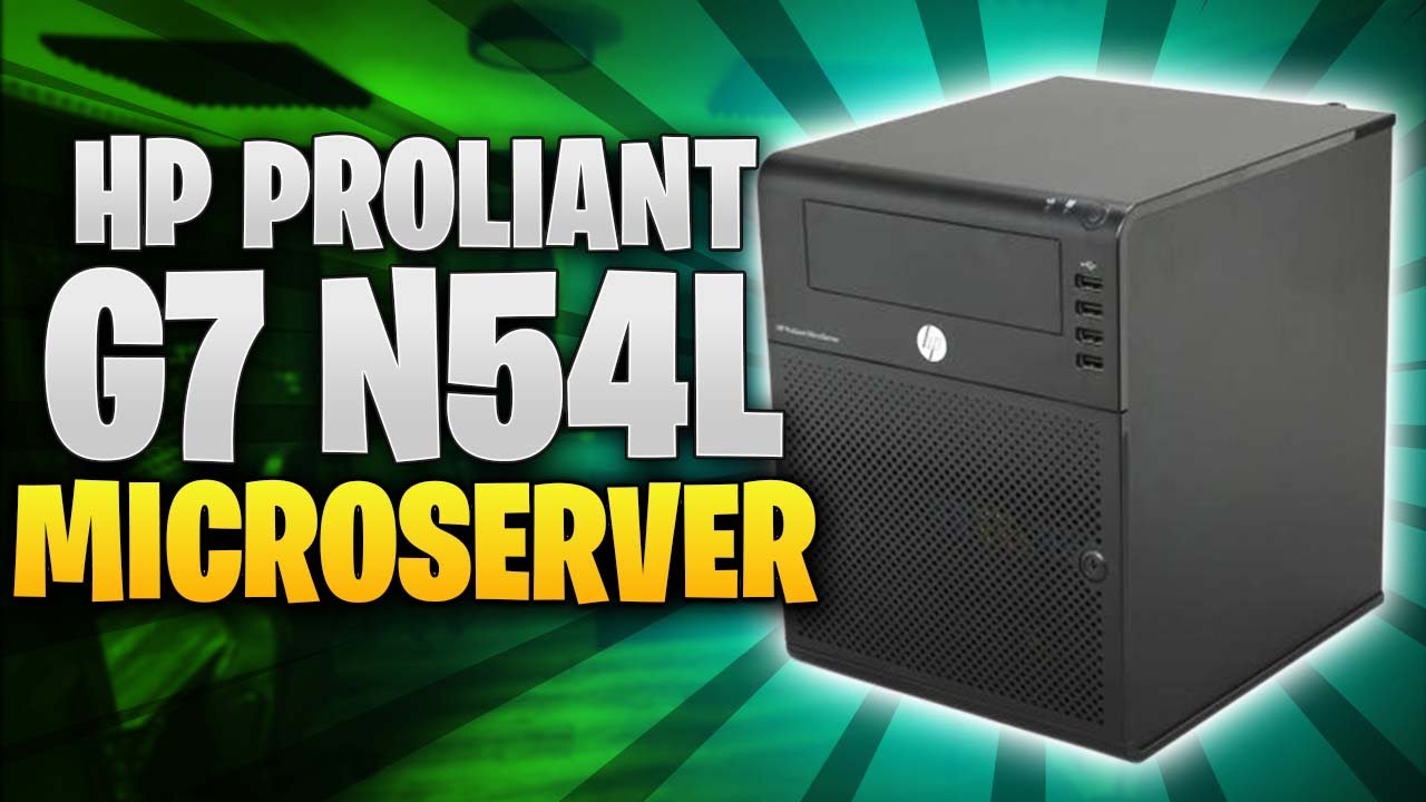 HP ProLiant G7 N54L MicroServer Server System Review - YouTube