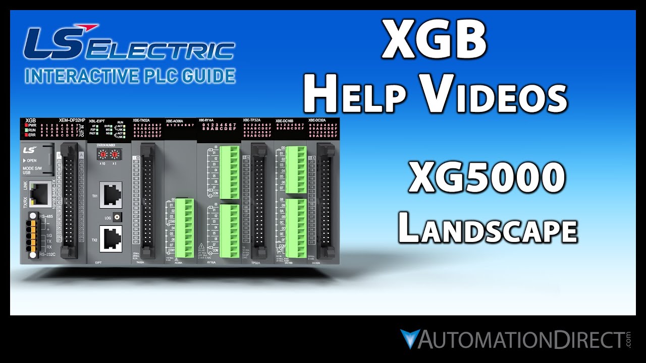 XGB Software Overview - XG5000 Landscape - LS Electric XGB PLC