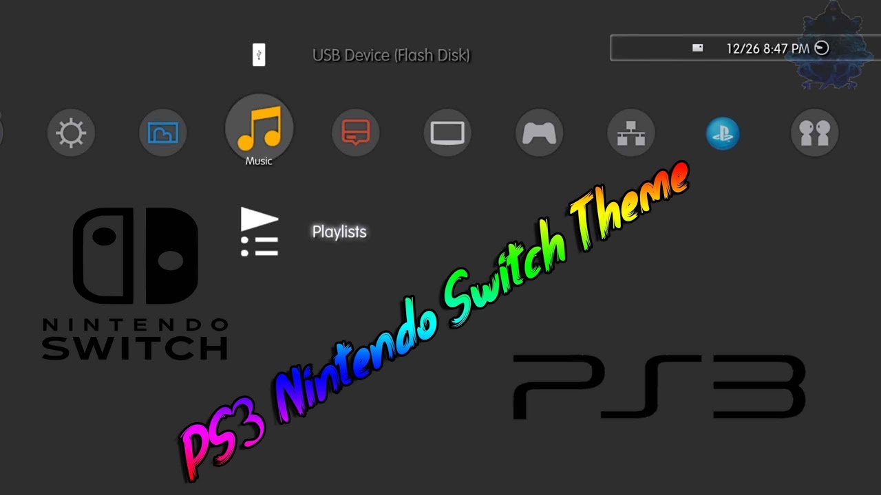 PS3 Nintendo Switch Theme ShowCase All PS3 - YouTube