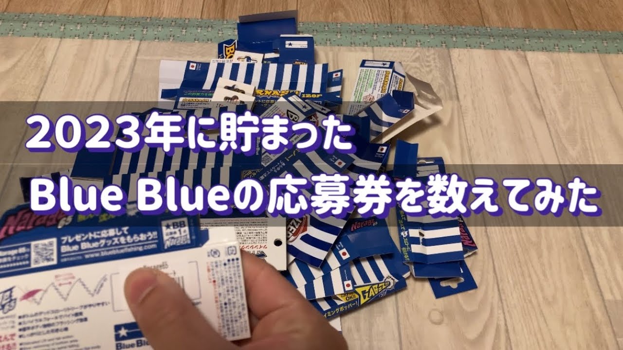 2023年はBlue Blueの応募券どれくらいの貯まったのか数えてみた